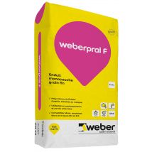 Enduit Monocouche Blanc 25 Kg Weberpral F - Weber