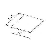 Top Pour Caisson Bas Largeur 45 Cm Blanc
