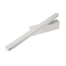 Ferme-porte Hydraulique Réversible Avec Bras Coulisse Blanc