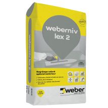 Ragréage Fibré P3 Extérieur 25 Kg - Weberniv Lex 2 Gris Béton Weber