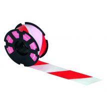 Ruban Rouge/blanc L.l.500 M X L.75 Mm Rubaplast - Taliaplast - Bricoman