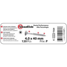 Vis Agglo Ttap 4x40 Torx 120 Pcs - Bricoman