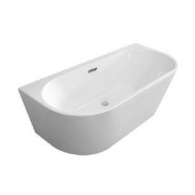 Baignoire Semi Îlot Blanche L.170 X L.75 Cm Bacara - Balneo