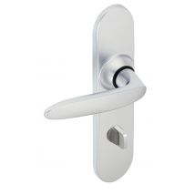 Poignée De Porte Sur Plaque Gris Entraxe 165 Mm Jazz Zamak - Vachette - Bricoman