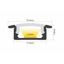Profile Aluminium Eclairage 1m Diffuse