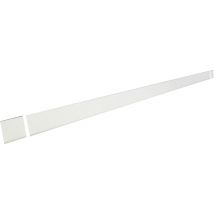 Rail Pour Porte Coulissante Larg.63 Cm En Applique Aluminium Blanc Avec Porte , Habillage Et Amortisseur - Bricoman