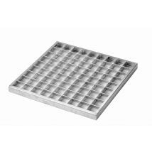 Grille Piéton Acier Galvanisé 32 X 32 Cm Haut.2 Cm, Maille 30 X 30 Mm