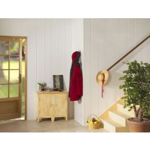 Lambris Pvc Blanc Brut L.2600 X L.375 X Ep.8 Mm - Colis De 3,90 M² - Grosfillex