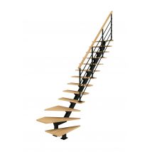 Escalier A Volee Bois Metal Poutre 2