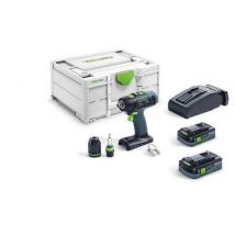 Perceuse Visseuse Sans Fil T 18+3 Hpc 4 Ah I-plus - Festool - Bricoman