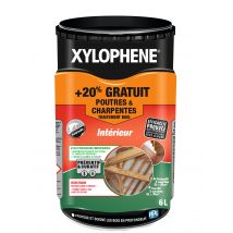 Traitement Bois Poutres Et Charpentes Interieures 5 L + 20% - Xylophene