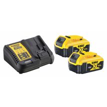 2 Batteries Xr 18v 5ah Li-ion + Chargeur - Dewalt Dcb115p2-qw - Bricoman