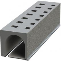 Coffre En Polystyrène Tunnel Enduit Renforcé Pour Volet Roulant H.28 X L.220 Cm Polystycoffre - Soprofen