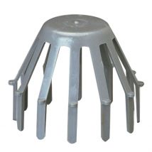 Crapaudine Pvc Gris Diam.80 Mm - Bricoman