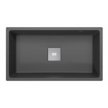 Evier À Encastrer En Granit Noir 1 Cuve - "carrit"