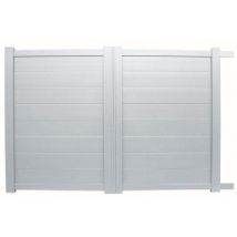 Portail Aluminium Coulissant Clermont Blanc H.1,8 X L.4 M