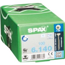 Vis Bois Diam. 6 X 140 Mm Boîte De 100 - Spax