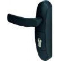 Serrure Anti-panique À Béquille Reversible Clé Prisonnière Pour Cylindre Noir Fluid - Jpm - Bricoman