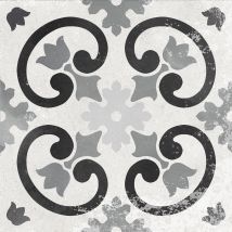 Carrelage Sol Intérieur Effet Carreau De Ciment L.20x L.20cm - Loop Cementina Fred