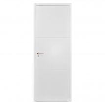 Bloc-porte Murcia Revêtu Larg.73 Cm Poussant Gauche Alvéolaire Huiss.52 À 90 Mm Fin De Chantier