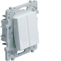 Double Va Et Vient Essensya Blanc Hager - Bricoman