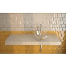 Faïence Blanc Brillant L.10 X L.30 Cm Metro