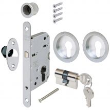 Kit Chiudiscrigno Rond Canon Européen Chromé Satiné