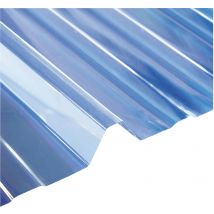 Plaque Polycarbonate Nervurée 1045 Translucide L.250 X L.105 Cm - Bricoman