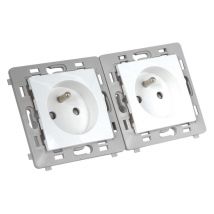 Double Prise De Courante 2p+t Encastrable Caly - Debflex