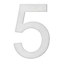 Chiffre 5 En Inox Adhésif H.76 Mm - Thirard - Bricoman