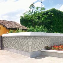 Plaquette De Parement Grès Cérame Émaillé Intérieur / Extérieur L.16 X L.40 Cm - Quarzo Beige