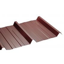 Tole Nervurée Laquée Regulee Rouge 63/100, 300x105 Cm - Bricoman