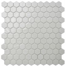 Mosaïque De Verre Blanc L.30,1 X L.29 Cm Hex