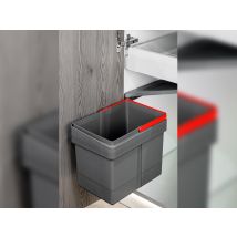 Poubelle De Porte Grise 15 L