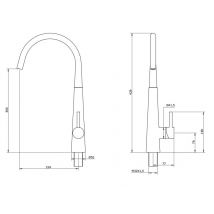 Mitigeur De Cuisine Bec Haut Design