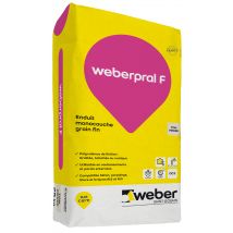 Enduit Monocouche Ton Pierre 25 Kg Weberpral F - Weber