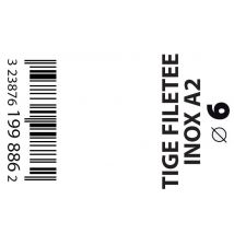 Tige Filetée Inox A2 Diam. 6 Mm L.1 M - Viswood