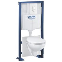 Pack Wc Suspendu Sans Bride Bâti Universel - Grohe Solido Bau Air