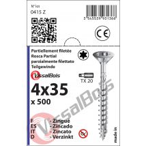 Vis Bois 4x35 Torx 500 Pcs