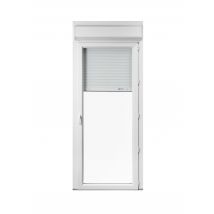 Porte-fenêtre Pvc Avec Volet Roulant Intégré Monobloc Of D 1 Vantail H.205 X L.80 Cm - Grosfillex