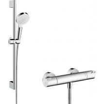 Ensemble De Douche 2 Jets Avec Mitigeur Thermostatique Crometta Ecostat - 27812400 Hansgrohe