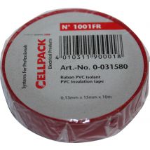 Ruban Rouge L.15 Mm X L.10 M - Cellpack - Bricoman