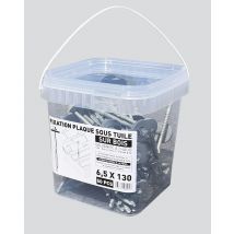 Seau 50 Tirefond Autop+rondelle 6,5x130 Mm