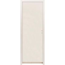 Bloc-porte Isoplan Thermique Prépeint Serrure 3 Points 1 Coffre Poussant Gauche H.204 X L.73 Cm - Jeld Wen