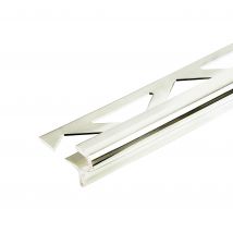 Nez De Marche Carrelage Ep.10 Mm Laiton Chromé Brillant Gris L.2,50 M