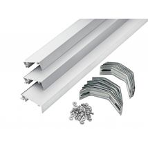 Kit Tapée Isolation Pour Porte D'Entrée Acier/aluminium Blanc De 160 Mm