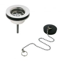 Bonde Lavabo Et Bidet Avec Chaînette Et Bouchon - Valentin