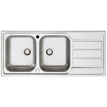 Evier À Encastrer 2 Cuves En Inox - "athena"