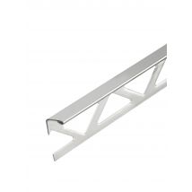Profilé De Finition Carrelage Équerre Ep.12,5 Mm Inox Brillant Gris L.2,50 M