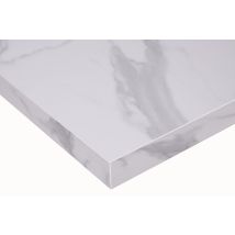 Plan De Travail Îlot Stratifié Marbre Blanc L.1900 X P.1000 X Ép.39 Mm Hydrofuge - Tecnomat